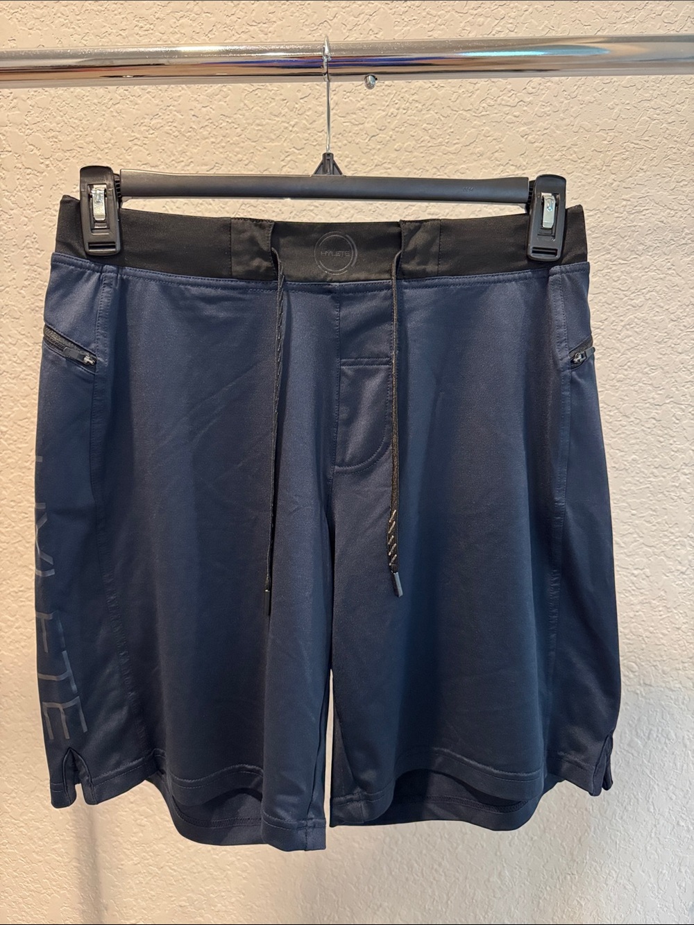 Hylete Navy and Black Athletic Drawstring Shorts